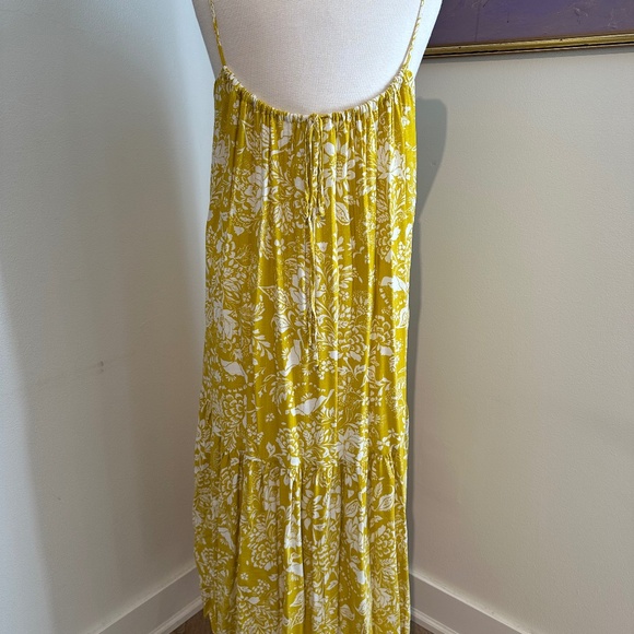 Lulu's Sz S Yellow Floral Tank Dress - Picture 5 of 7